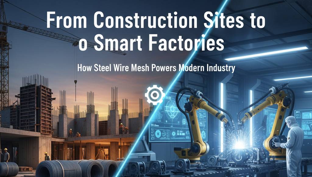 From Construction Sites to Smart Factories: How Steel Wire Mesh Powers Modern Industry